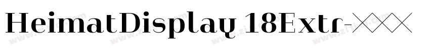 HeimatDisplay 18Extr字体转换
